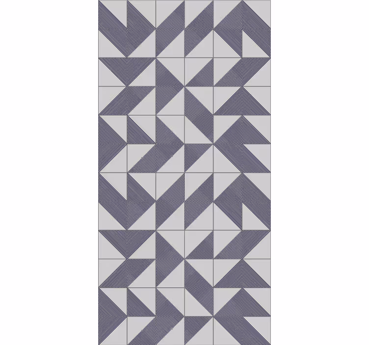 Geometrisk mönstrad harmoni Rullgardin modern - Tenstickers