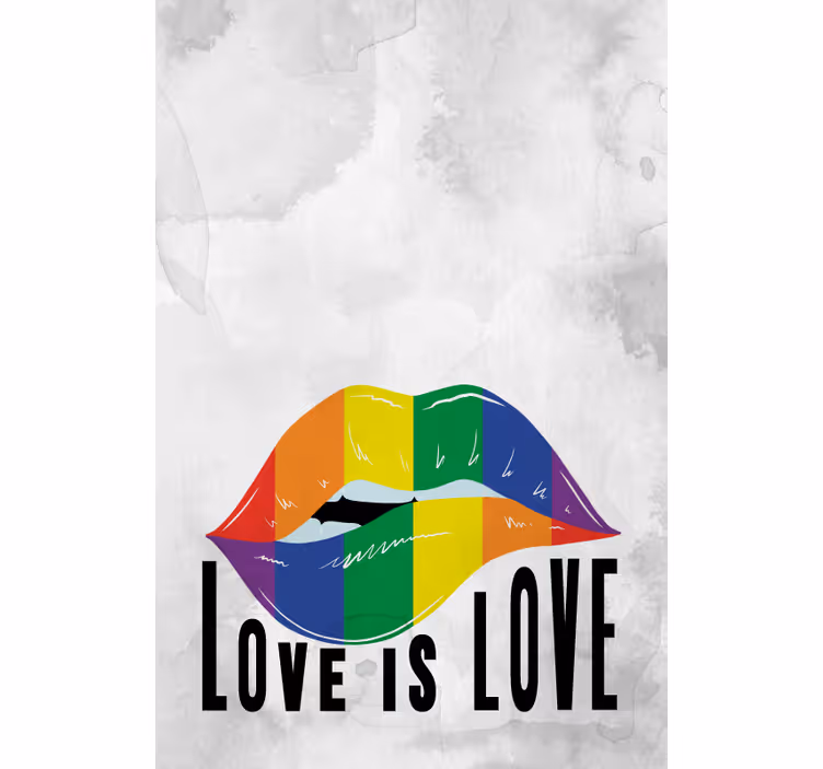 Pride day läppar koncept andra rullgardin - Tenstickers