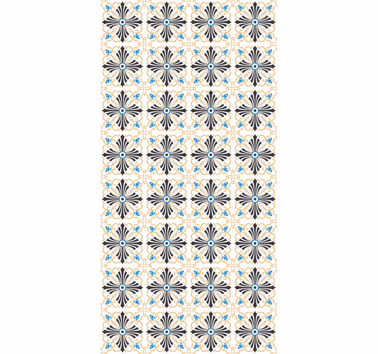Vintage cross design mer vintage rullgardin - Tenstickers