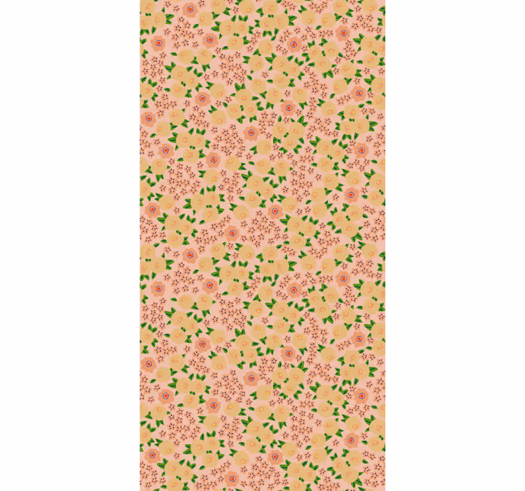 Blommönster blommar Rullgardin kök - Tenstickers