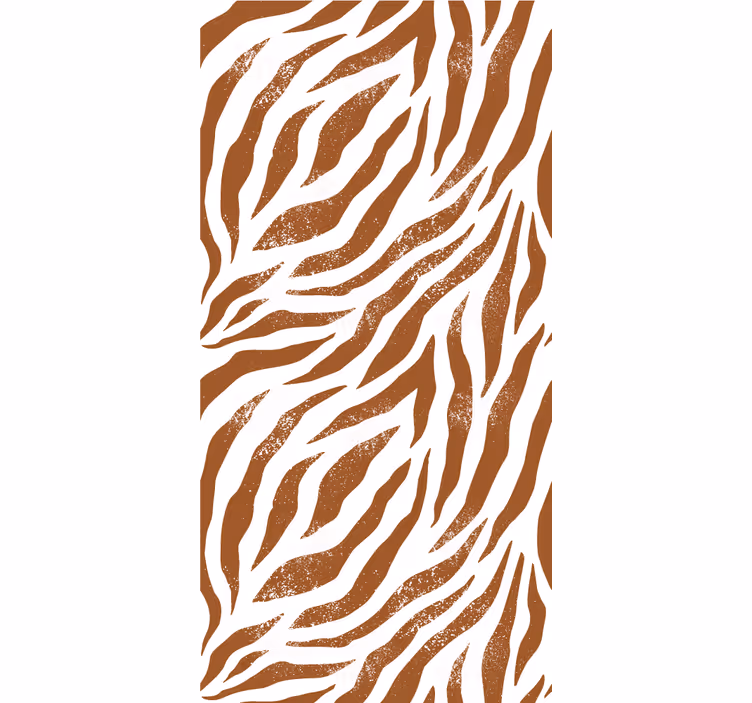 Brun zebra djur tryck olika djur rullgardin - Tenstickers