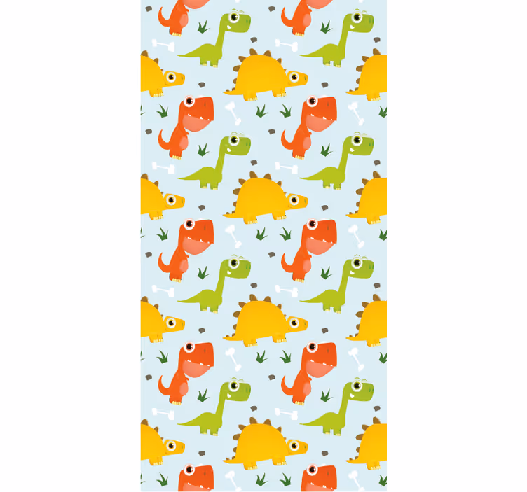 Liten dino mönster dinosaur rullgardin - Tenstickers