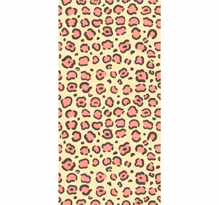 Rosa och gul leopard Rullgardin andra djur - Tenstickers