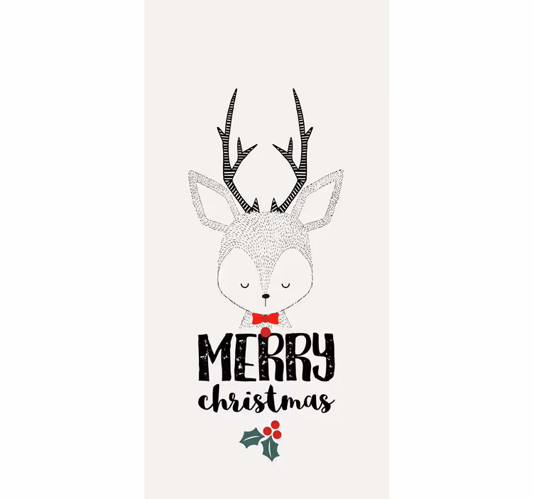 God jul med renar andra rullgardin - Tenstickers