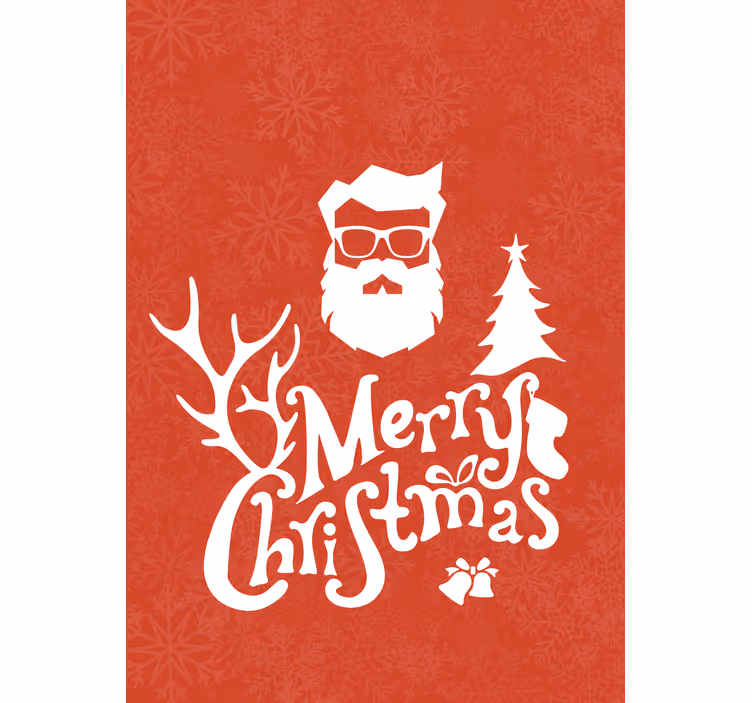 Jultomtens hälsning Rullgardin med text - Tenstickers