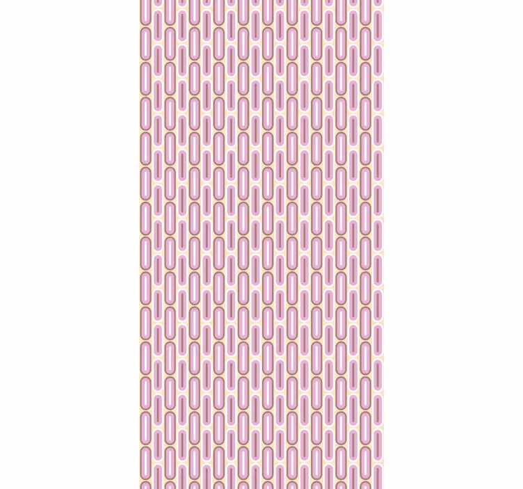 Retro rosa bågar Rullgardin mer vintage - Tenstickers