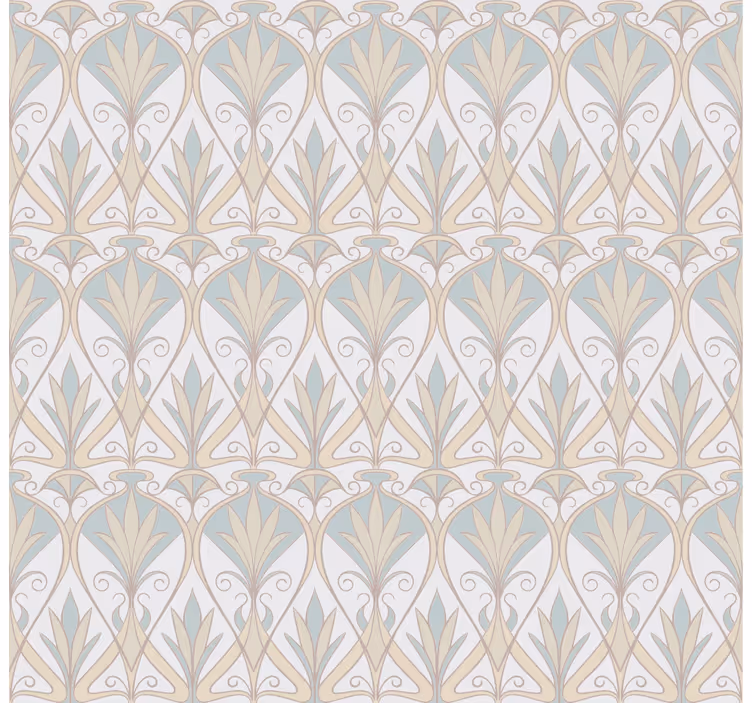 Grått växtmotiv Rullgardin elegant - Tenstickers