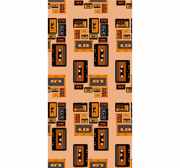 Retro kassettband Rullgardin mer vintage - Tenstickers