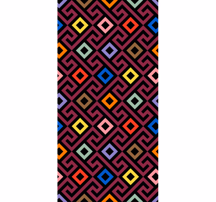 Originella rullgardiner geometriskt diamantmönster - Tenstickers