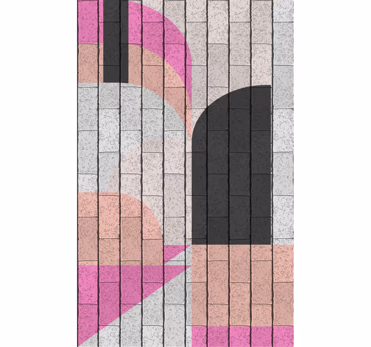 Geometrisk arkitektur mönster Rullgardin modern - Tenstickers