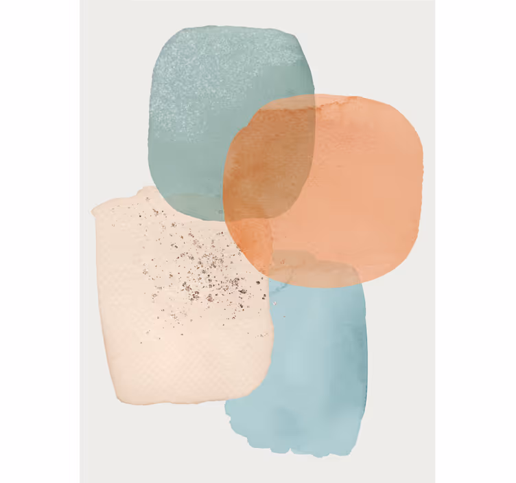 Jordfärger minimalistisk design kontor rullgardin - Tenstickers