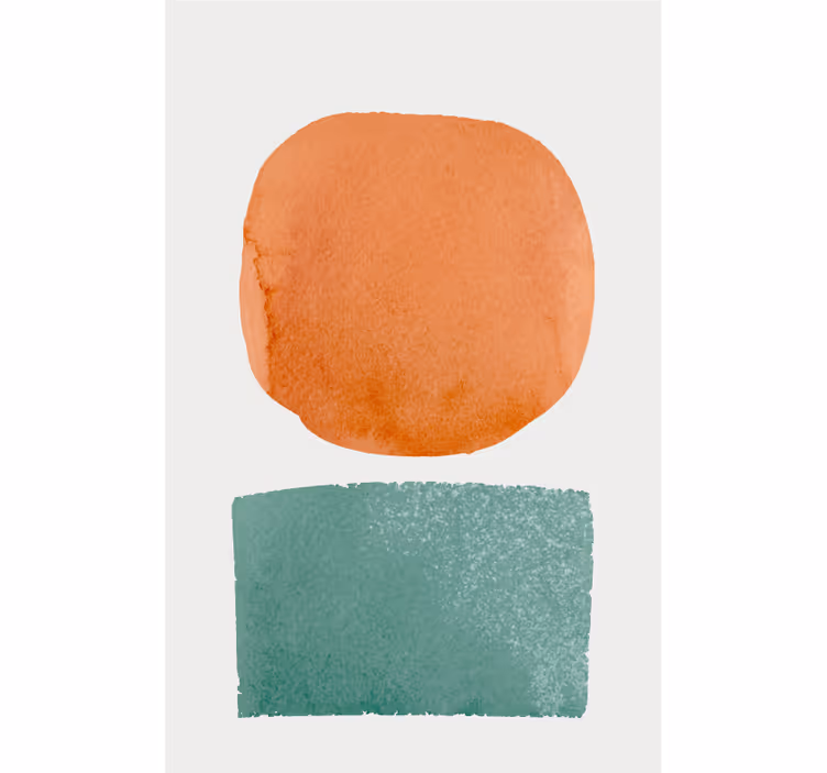 Prick och kvadrat minimalistisk design rullgardin - Tenstickers
