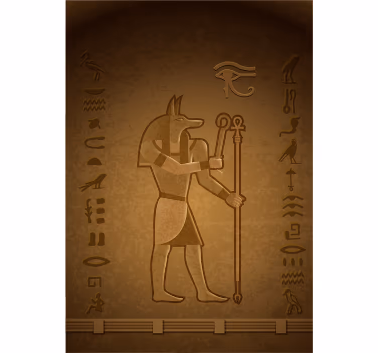 Egyptisk mytologi gud 'seth' rullgardin - Tenstickers