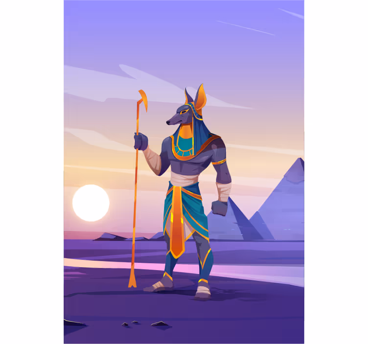Anubis förmyndarfigur Rullgardin superhjälte - Tenstickers