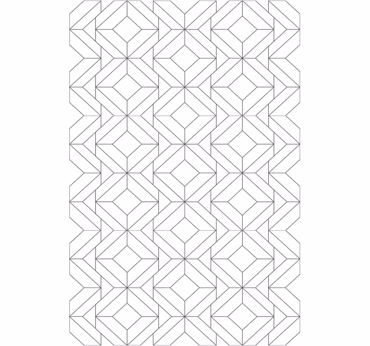 Geometriska figurblock Rullgardin modern - Tenstickers