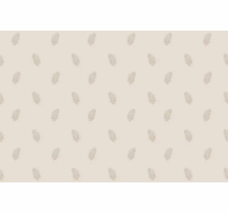 Lövrankor i nordisk stil i beige nordisk rullgardin - Tenstickers