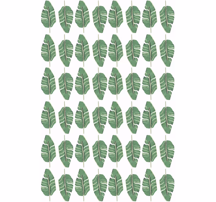 Bladmönster motiv Rullgardin blommor och växter - Tenstickers