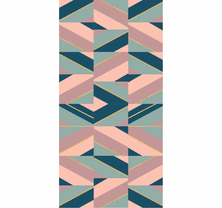 Abstrakt geometriskt motiv Rullgardin modern - Tenstickers