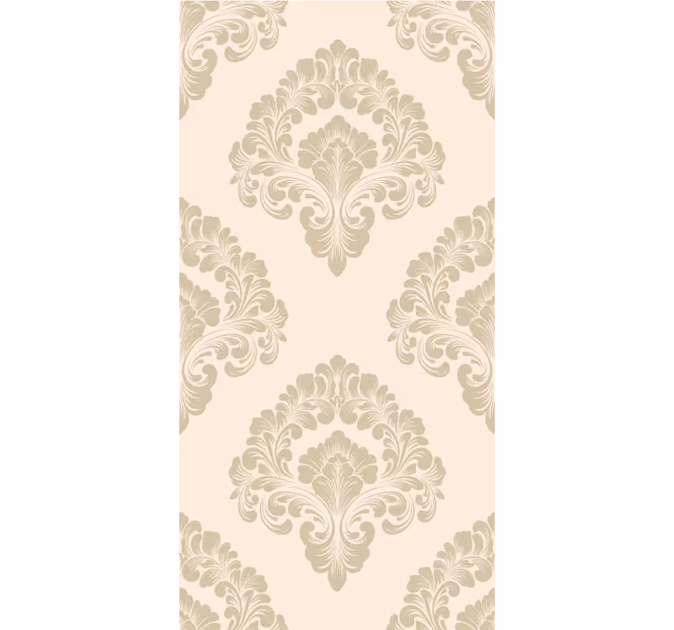 Beige damastmönster Rullgardin elegant - Tenstickers