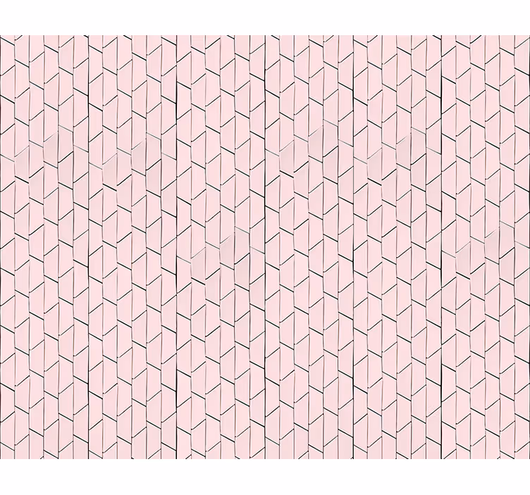 Rosa geometrisk mönstrad design Mönstrade rullgardiner - Tenstickers