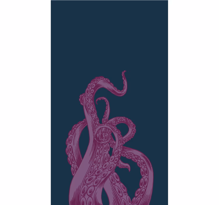 Bläckfisk tentakler design Rullgardin andra djur - Tenstickers