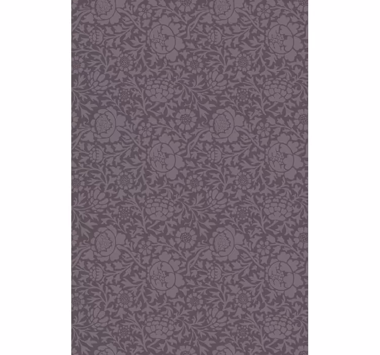 Elegant grått mönster Rullgardin blommig - Tenstickers