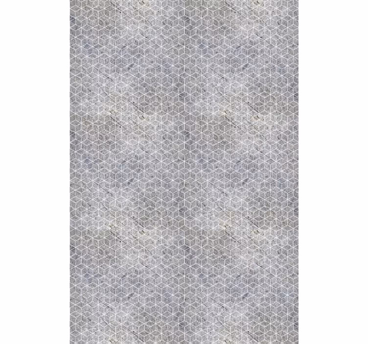 Geometrisk cement industriell dekor rustik persienn - Tenstickers