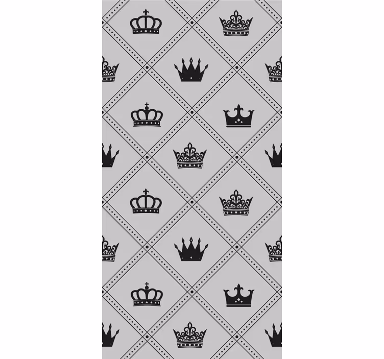 Kronmönster design Rullgardin elegant - Tenstickers