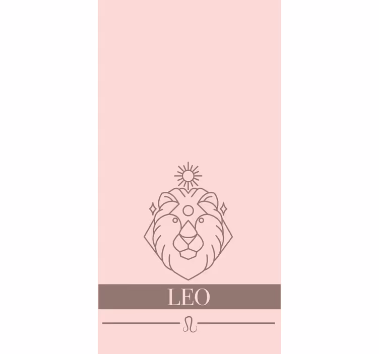 Lejon zodiaken symbol Originella rullgardiner - Tenstickers