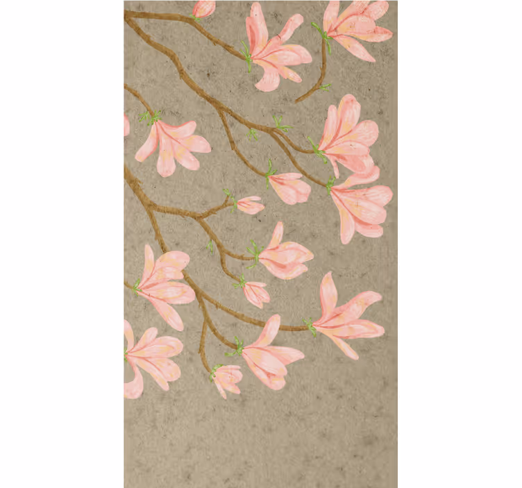 Milda rosa blommor Rullgardin blommor och växter - Tenstickers