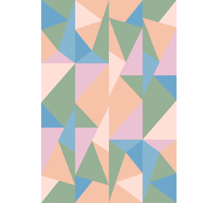Abstrakta mjuka toner figurer Rullgardin modern - Tenstickers
