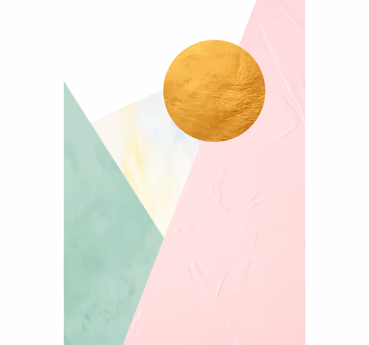 Gyllene cirkel design Rullgardin modern - Tenstickers