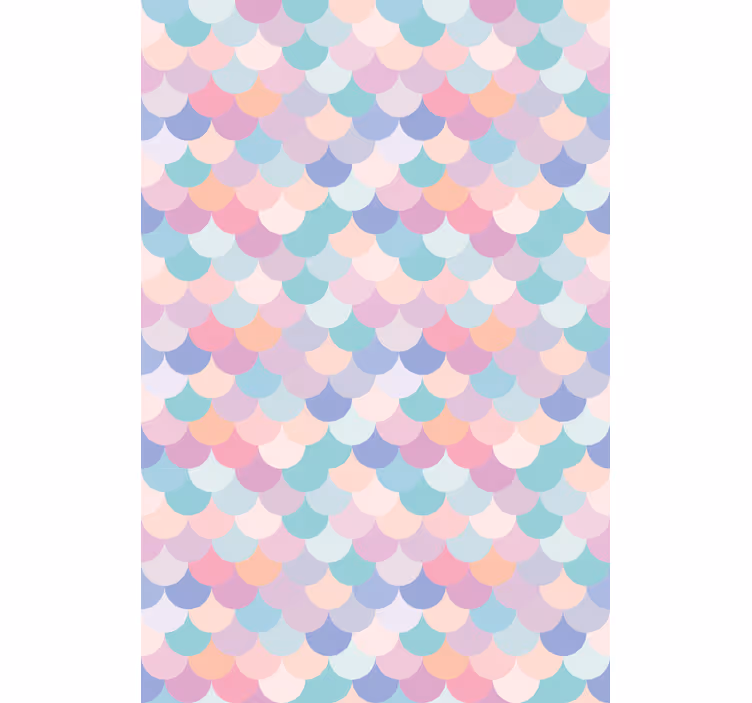 Geometriska hängande cirklar vardagsrum rullgardin - Tenstickers