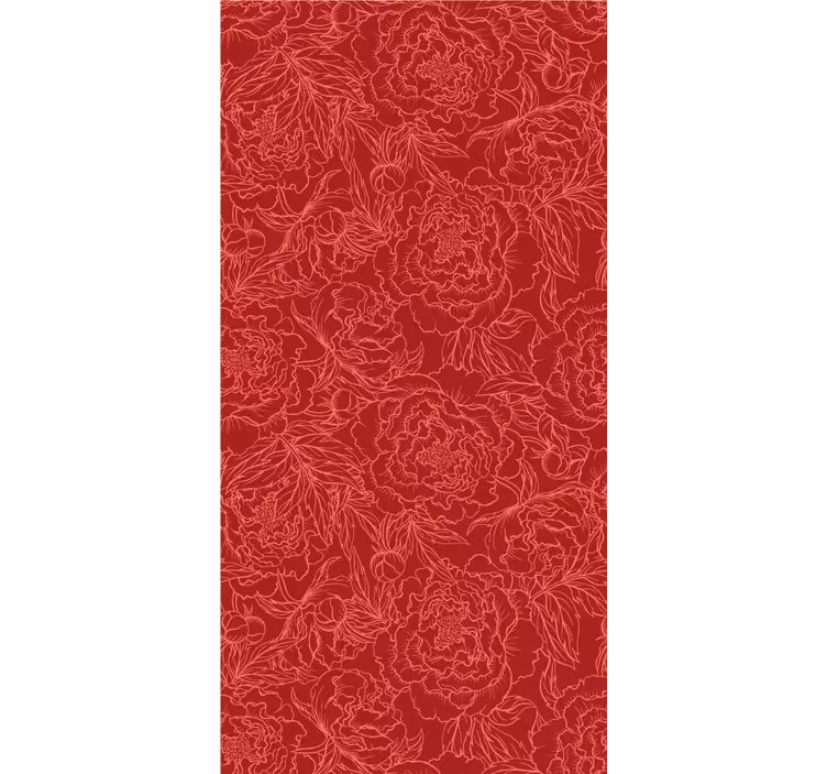 Hollywood-regency rose design modern persienn - Tenstickers
