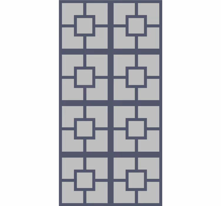 Geometriskt kvadratiskt tema Rullgardin modern - Tenstickers