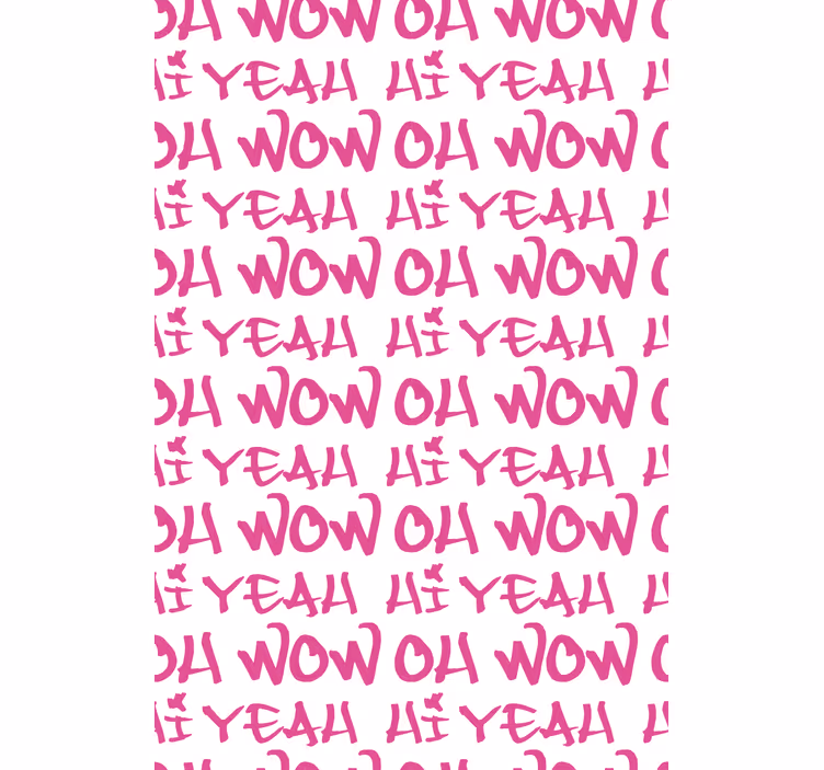 Oh wow hej ja tonårsRullgardin - Tenstickers
