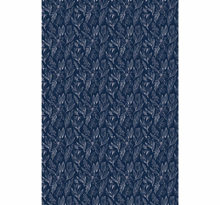 Blommotiv elegans Rullgardin blommor och växter - Tenstickers