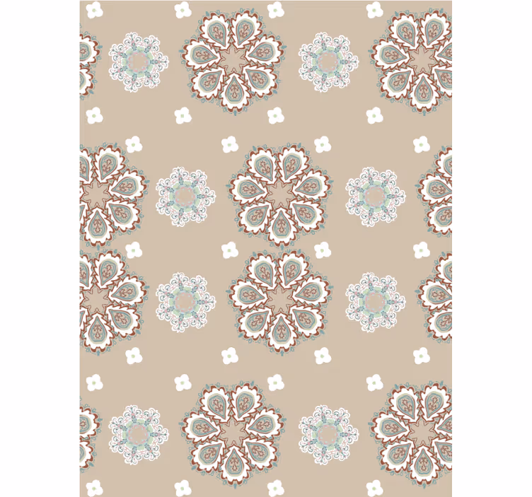 Elegant "granny chic" mönster blomgardin - Tenstickers