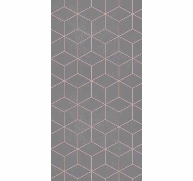 Geometriskt grått motiv Rullgardin modern - Tenstickers