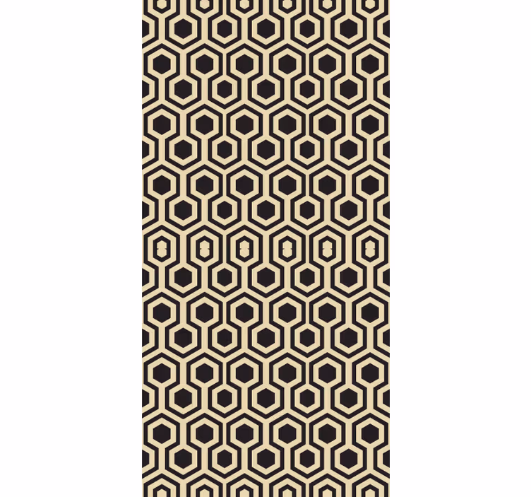 Kosmopolitisk stil hexagon design rullgardin - Tenstickers