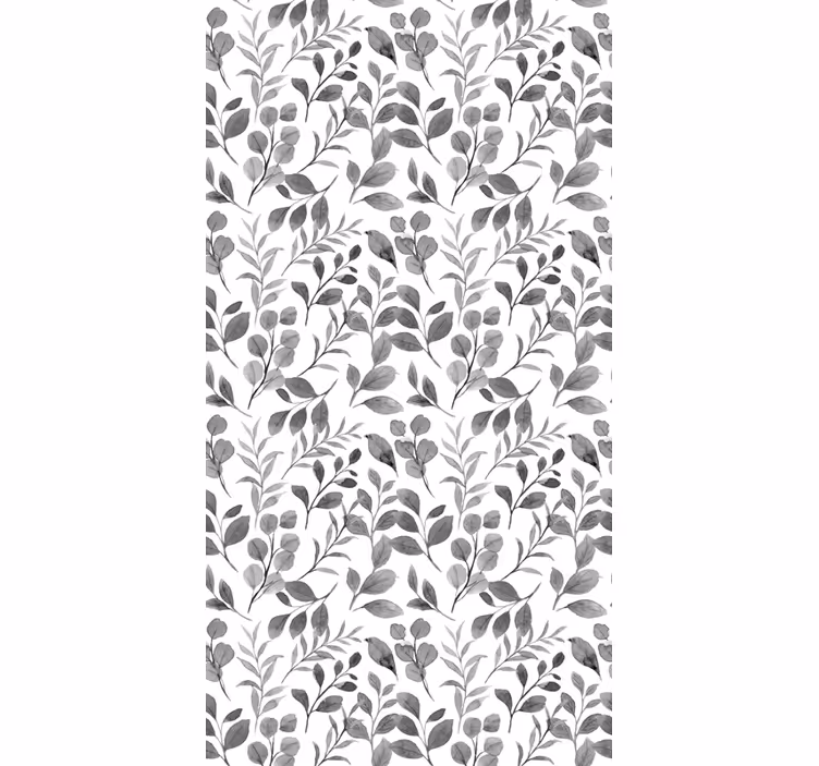 Lummiga botaniska mönster Rullgardin blommor och växter - Tenstickers