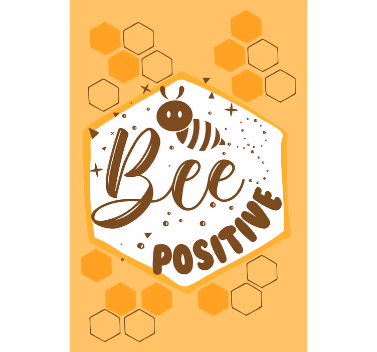 Bipositivt meddelande Rullgardin med text - Tenstickers