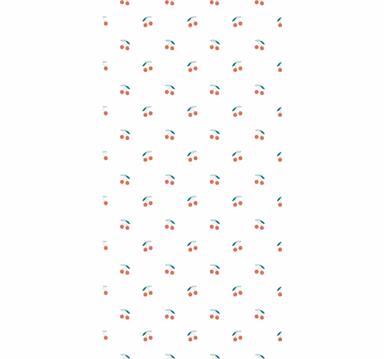 Körsbärsmönster design Rullgardin frukt och grönsaker - Tenstickers