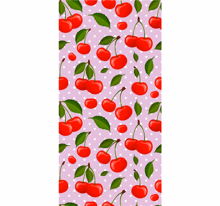 Körsbär och blad Rullgardin matsal - Tenstickers