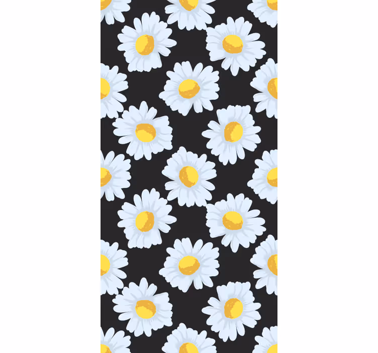 Tusensköna blomma tema Rullgardin blommor och växter - Tenstickers