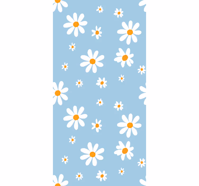Känsliga tusenskönamönster Rullgardin blommor och växter - Tenstickers