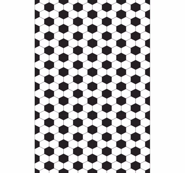 Hexagonalt mönster Rullgardin fotboll - Tenstickers