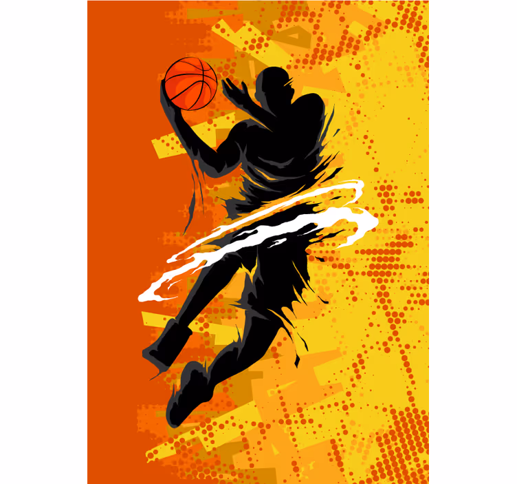 Basketspelare mer sport rullgardin - Tenstickers