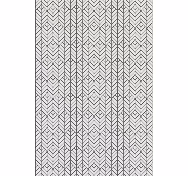 Elegant fiskbensmönster blomrullgardin - Tenstickers