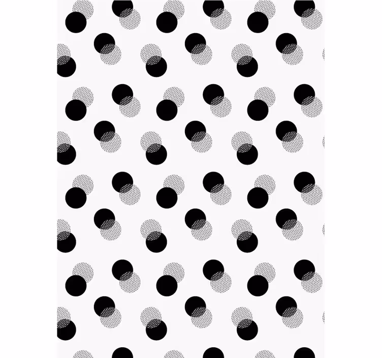 Rullgardin med geometrisk prickdesign - Tenstickers